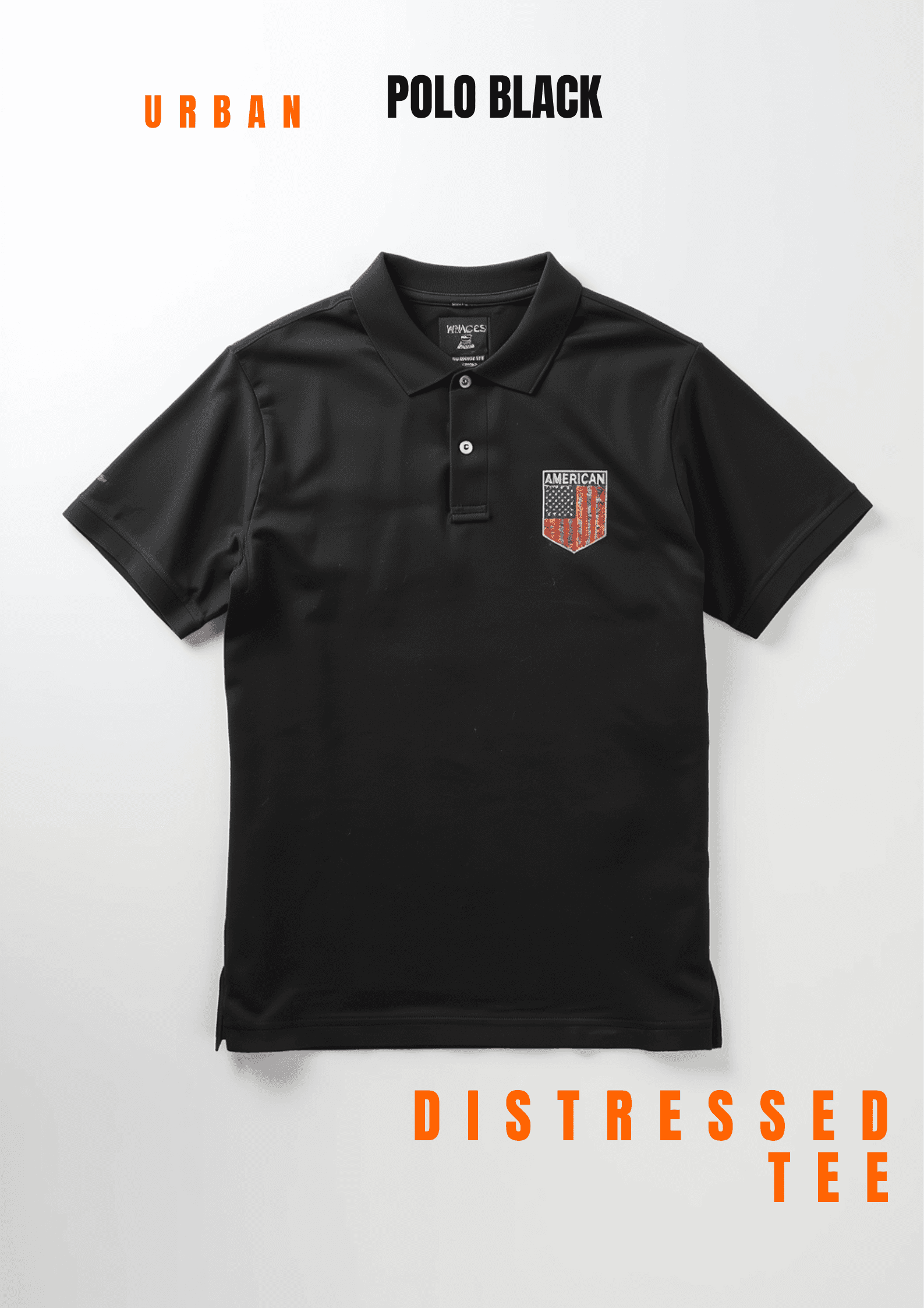 Savage Pique Polo — Black