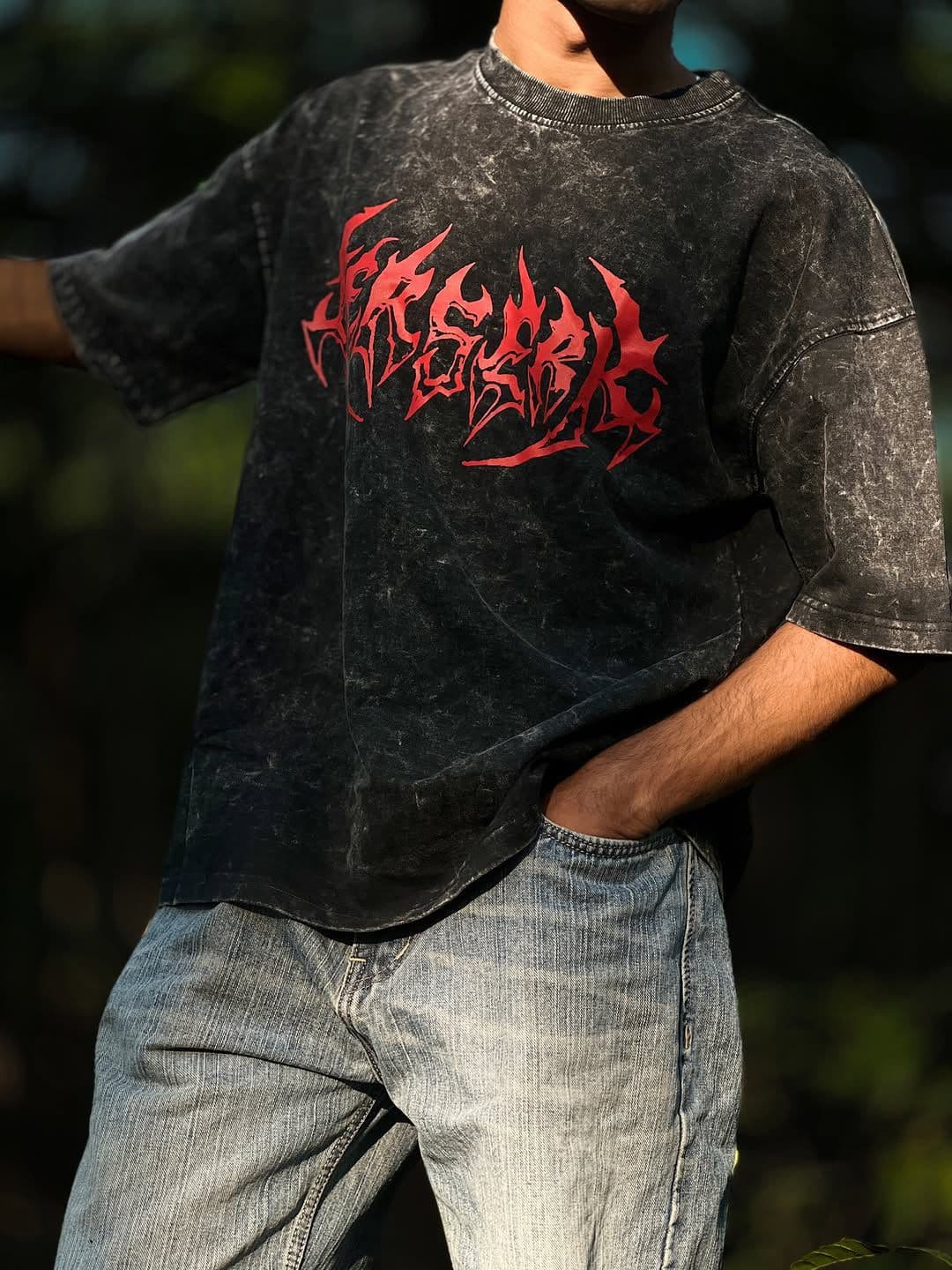 Berserk Acid Wash Drop Shoulder — Savageon Bangladesh