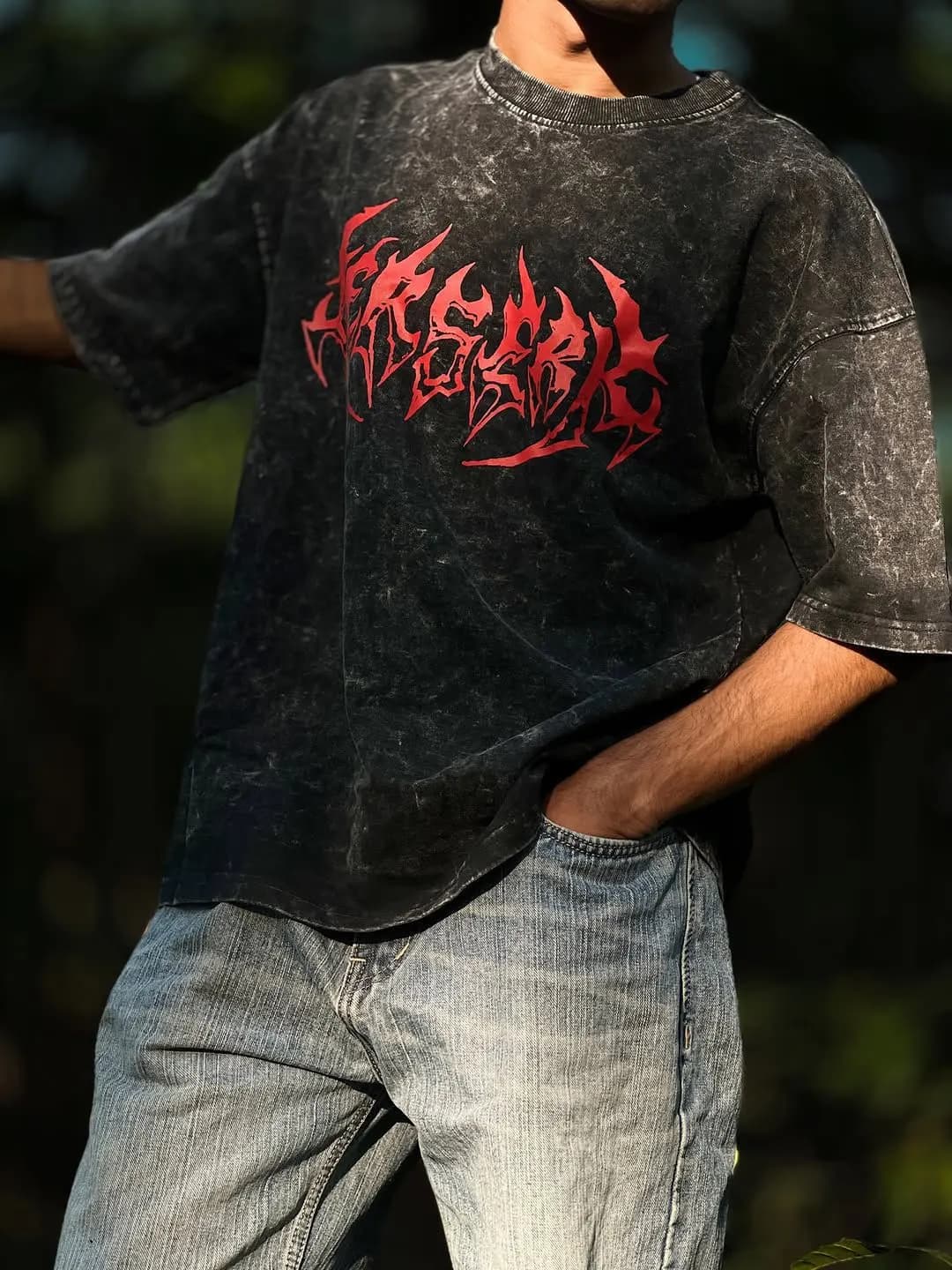 Berserk Acid Wash Drop Shoulder — Savageon Bangladesh