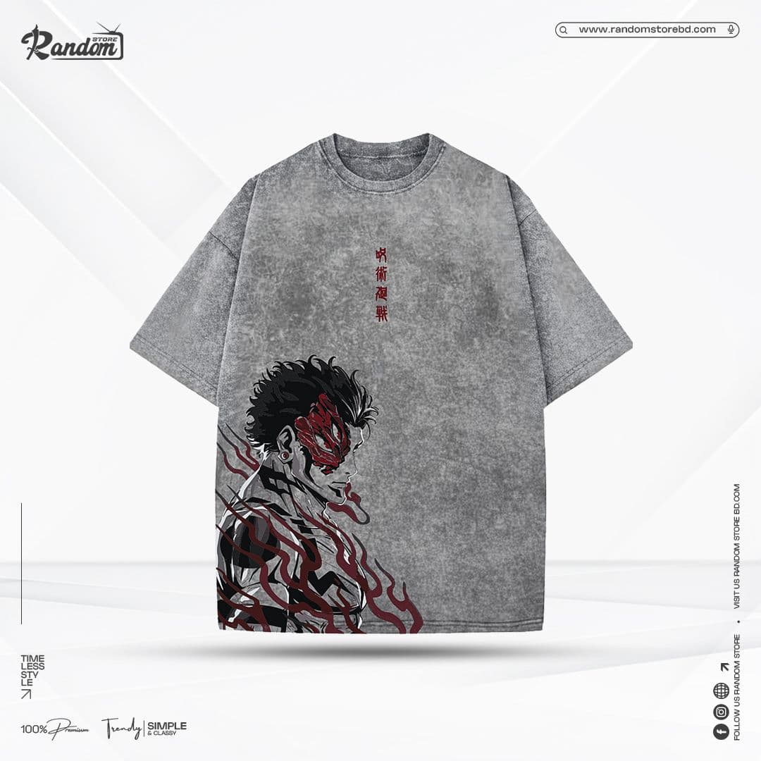 Jujutsu Kaisen — Sukuna Acid Wash — Savageon Bangladesh