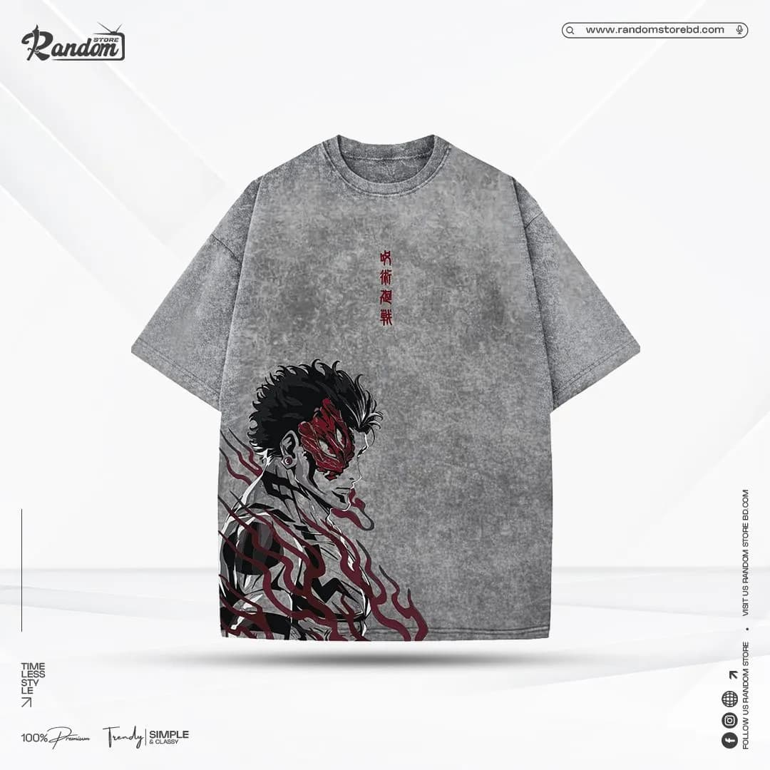 Jujutsu Kaisen — Sukuna Acid Wash — Savageon Bangladesh