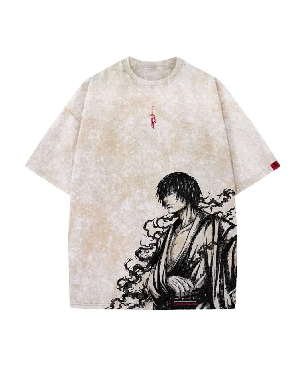 JJK — Toji Fushiguro Acid Wash — Beige — Savageon Bangladesh