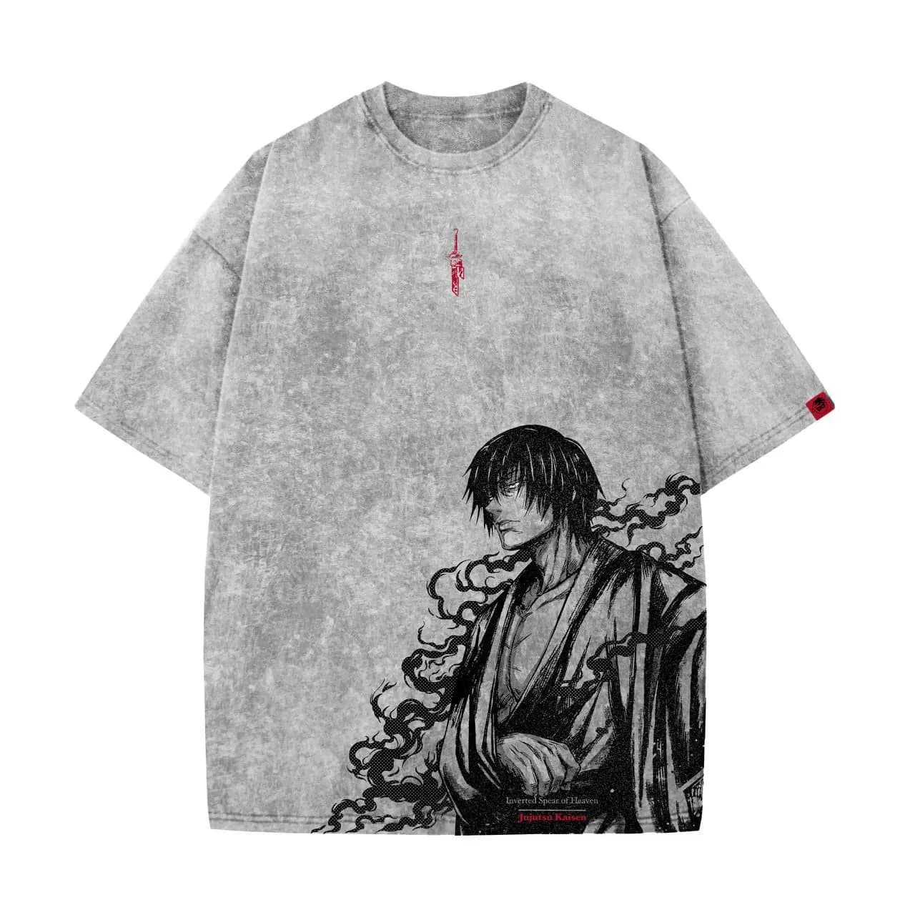 JJK — Toji Fushiguro Acid Wash — Grey — Savageon Bangladesh