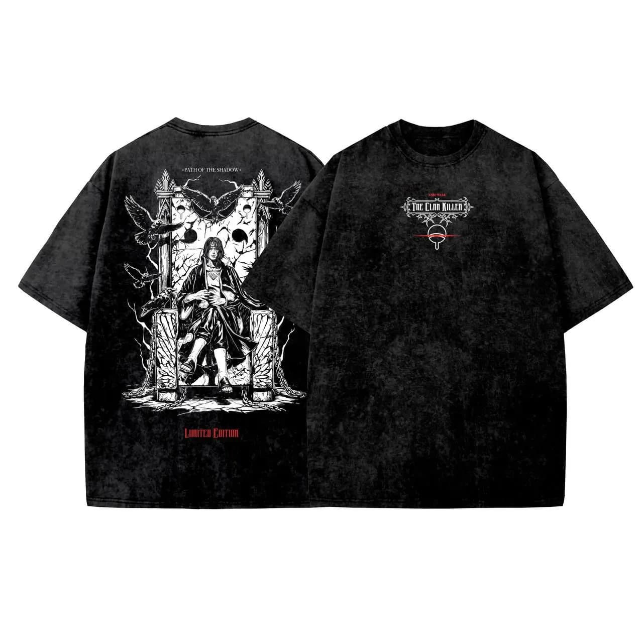 Naruto — Itachi Clan Killer Acid Wash — Black — Savageon Bangladesh