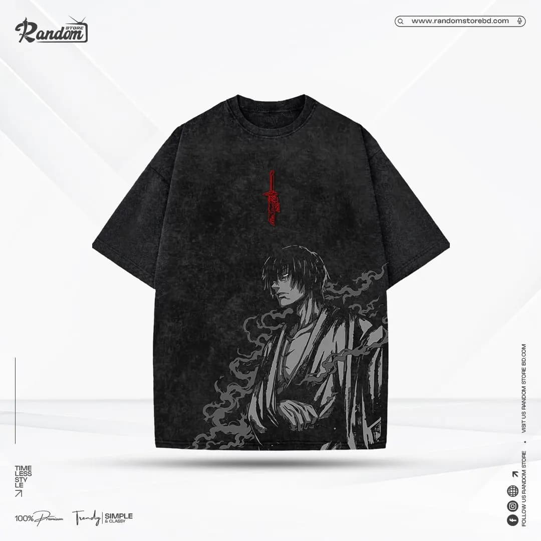 Solo Leveling — Sung Jin-woo Acid Wash Men — Random Store Bangladesh