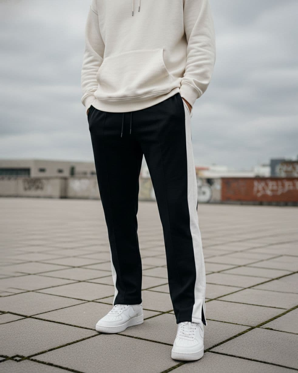 Black Side Stripe Track Trouser — Savageon Bangladesh