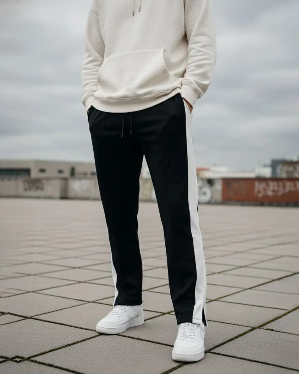 Black Side Stripe Track Trouser — Savageon Bangladesh