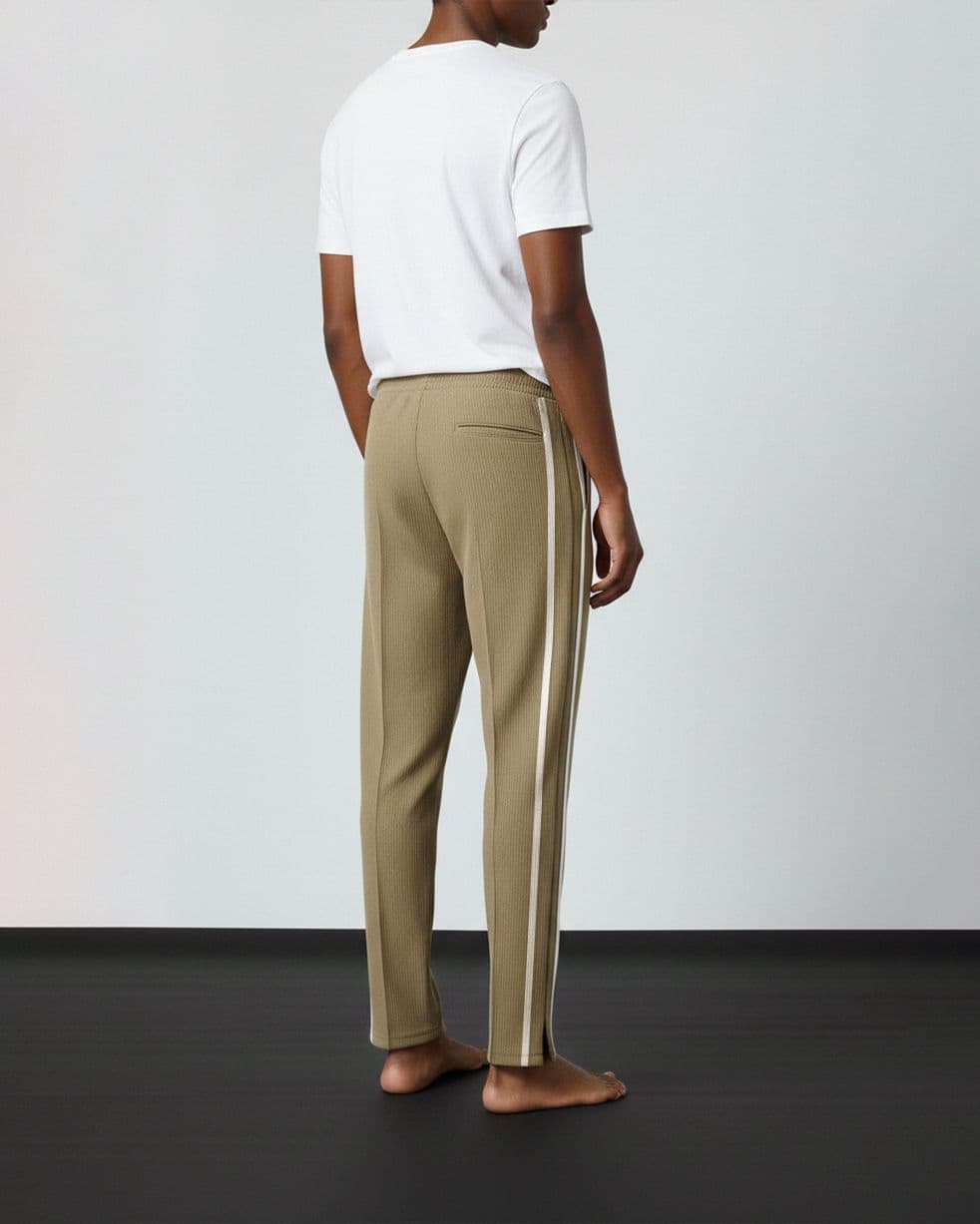 Brown Side Stripe Track Trouser — Savageon Bangladesh