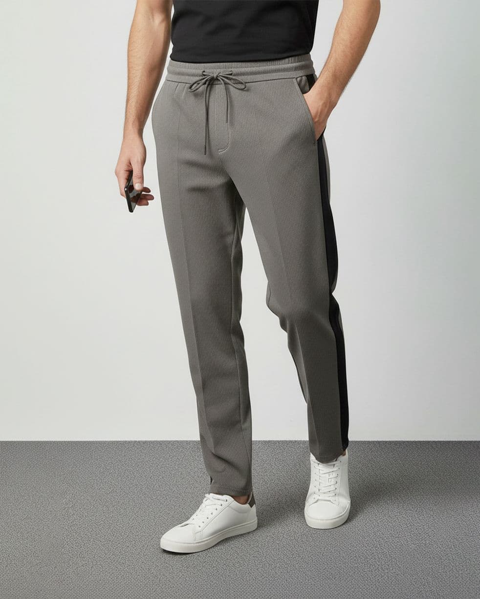 Grey Side Stripe Track — side view