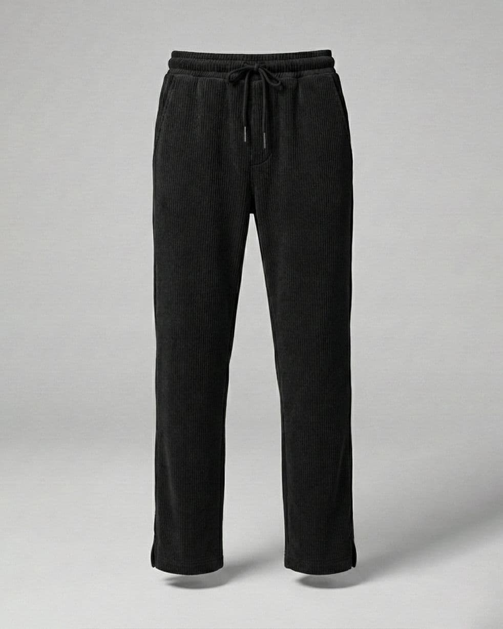 Premium Black Relaxed-Fit Trousers — Savageon Bangladesh