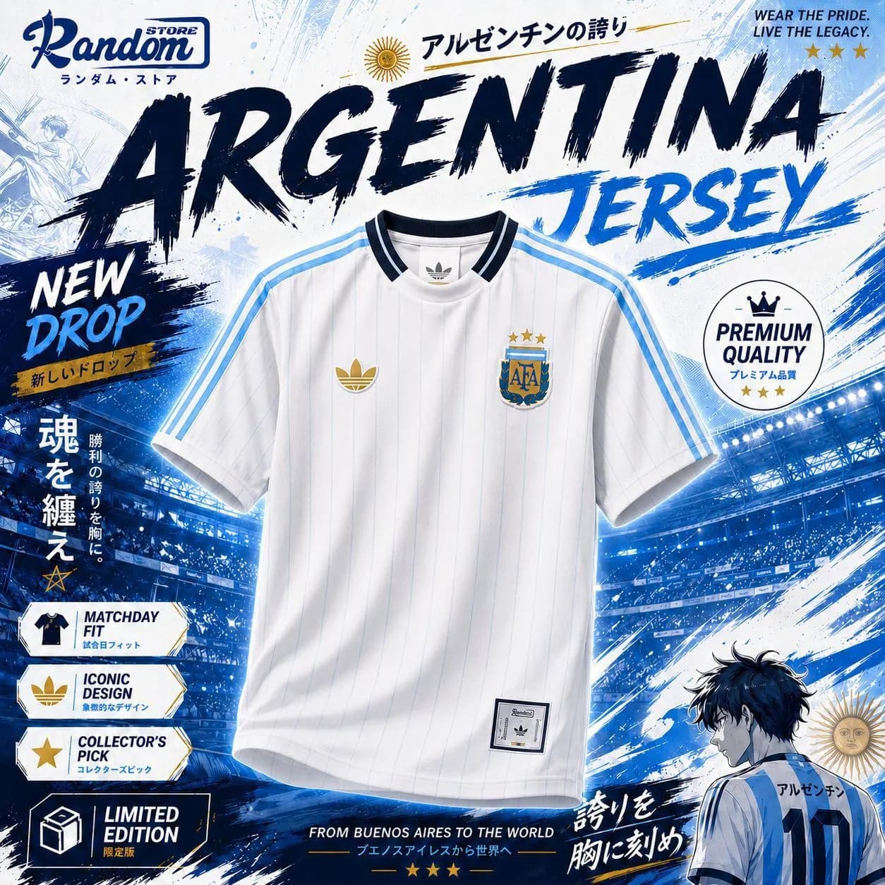 Argentina Retro Jersey football jersey Bangladesh — Savageon