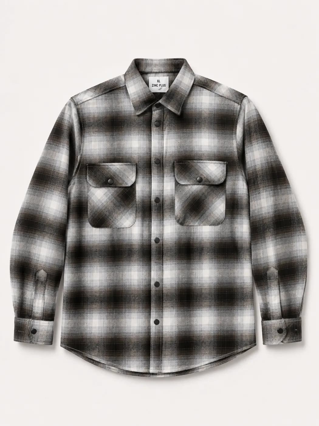 Men’s Chocolate Brown & Cream Plaid Shirt — Savageon Bangladesh