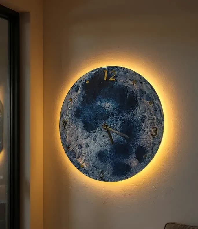 Modern LED Backlit Wall Clock — Savageon Bangladesh