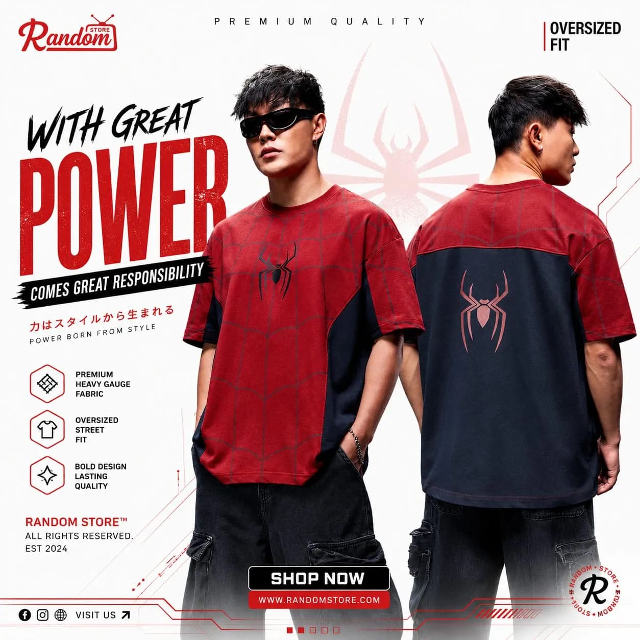 Spider-Man Suite – Exclusive DropShoulder — Savageon Bangladesh