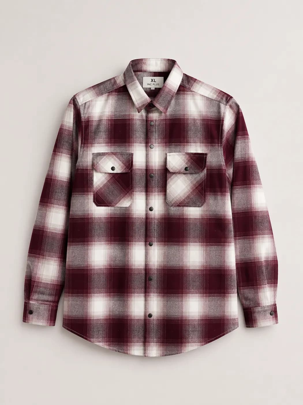 Men’s  Red with Cream-White Plaid Shirt — Savageon Bangladesh
