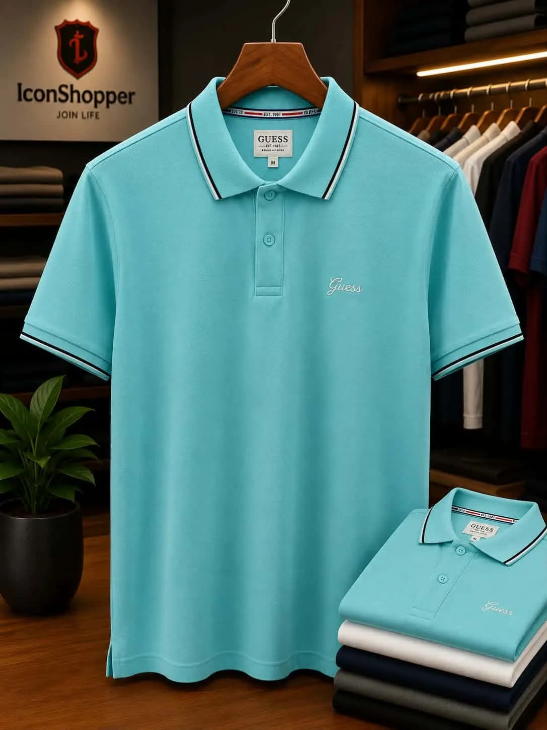 Light Blue Polo Shirt for Men – Classic Smart Fit — Savageon Bangladesh