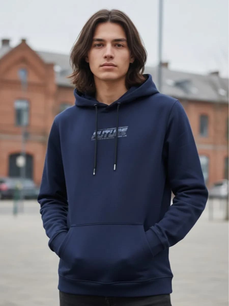 FUTURE Graphic Hoodie - Navy — Savageon Bangladesh