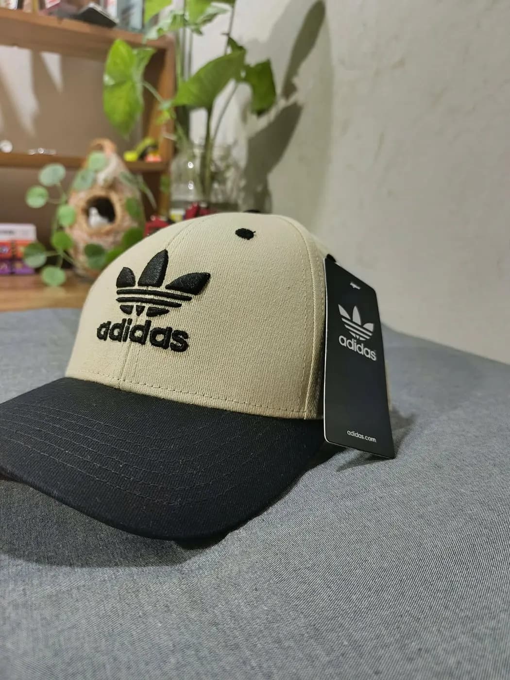Adidas Originals Tan & Black Trefoil Cap — Savageon Bangladesh