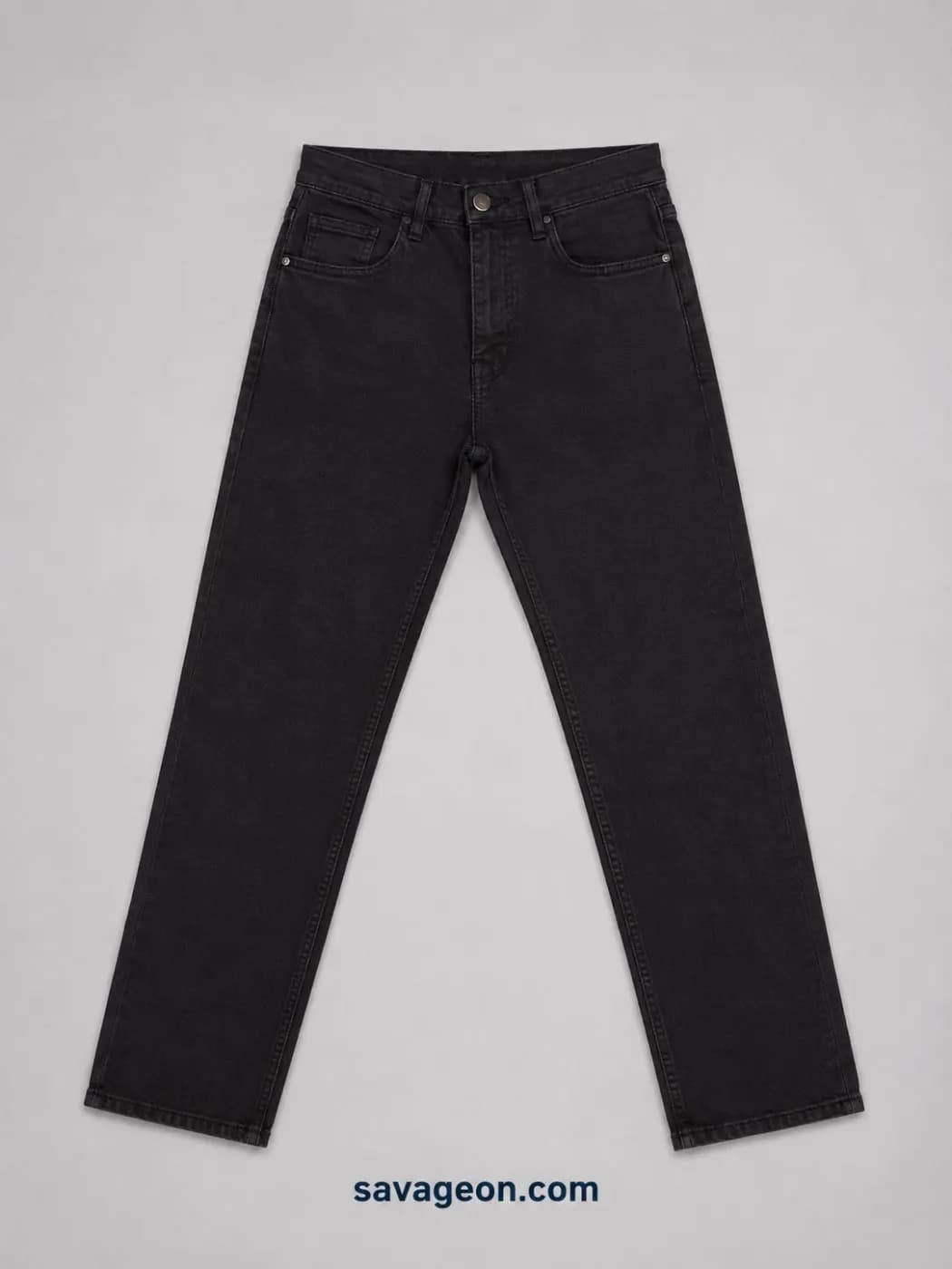 Armani Jeans Men's Premium Black Slim Fit Denim Jeans — back view