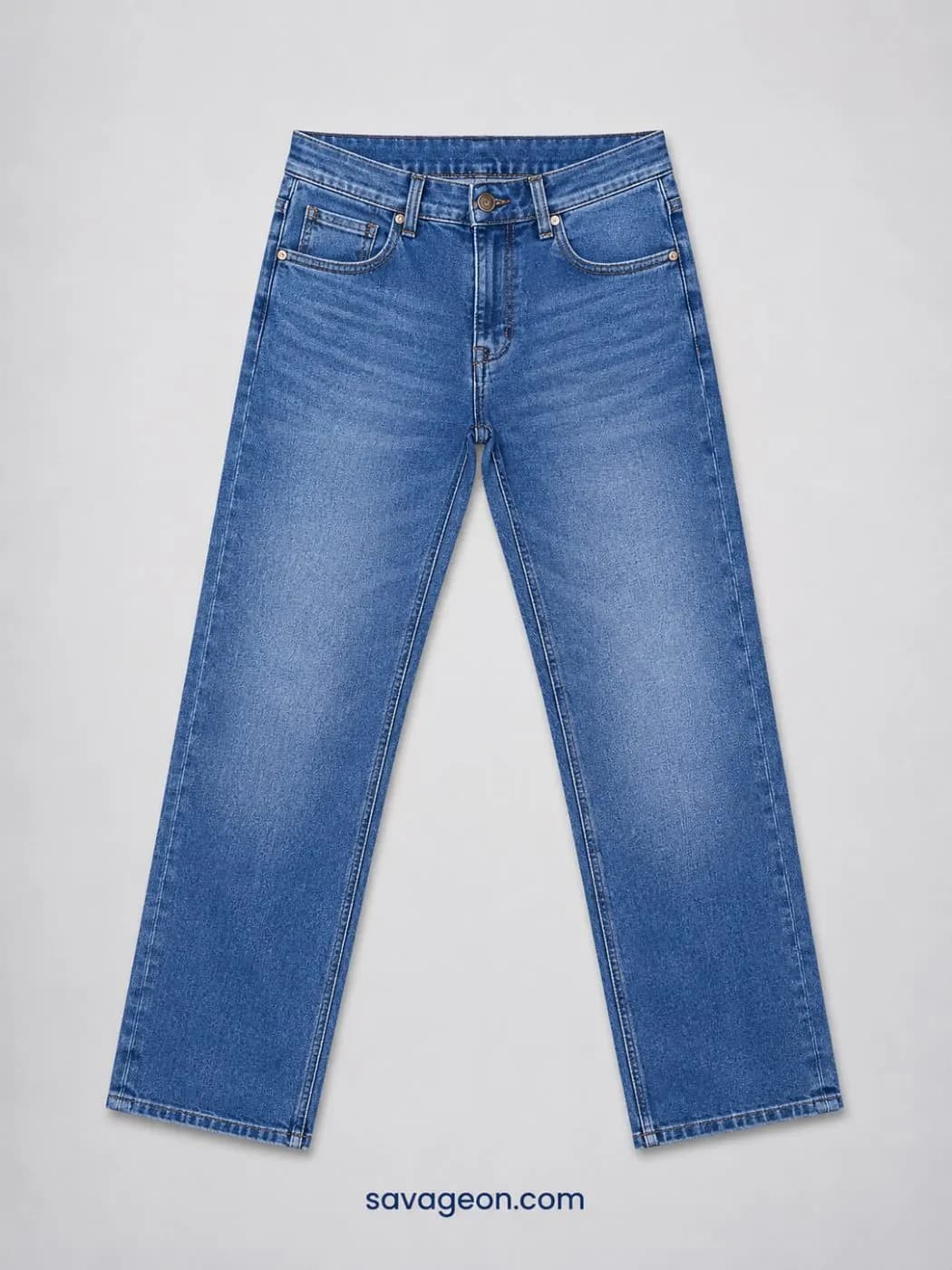 Kingfisher Men's Light Blue Slim Fit Denim Jeans — back view