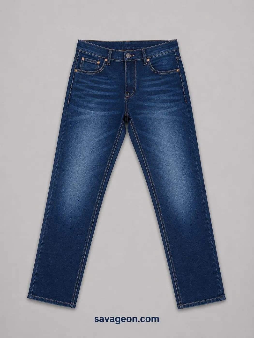 American Eagle Dark Blue Denim Jeans for Men — back view