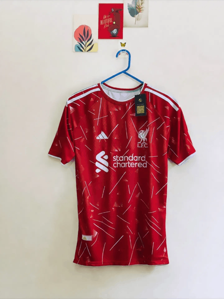 Liverpool Home Jersey — back view