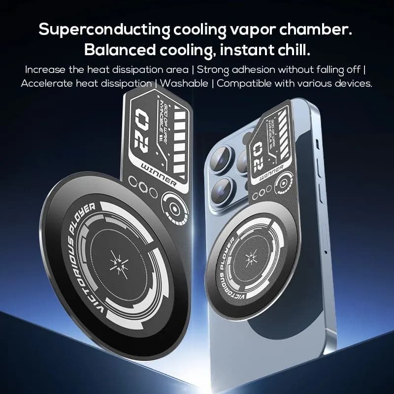 MEMO VC01 Vapor Chamber Strong Sticky Adhesive Iron Plates Metal Plate Mobile Gaming Accessories for — side view