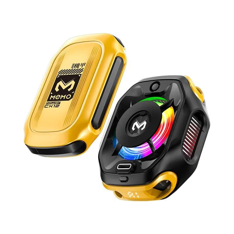 MEMO CX12 Mobile Phone Cooler Digital Display AI Temperature Control Gaming Mobile Cooling Fan With — Savageon Bangladesh