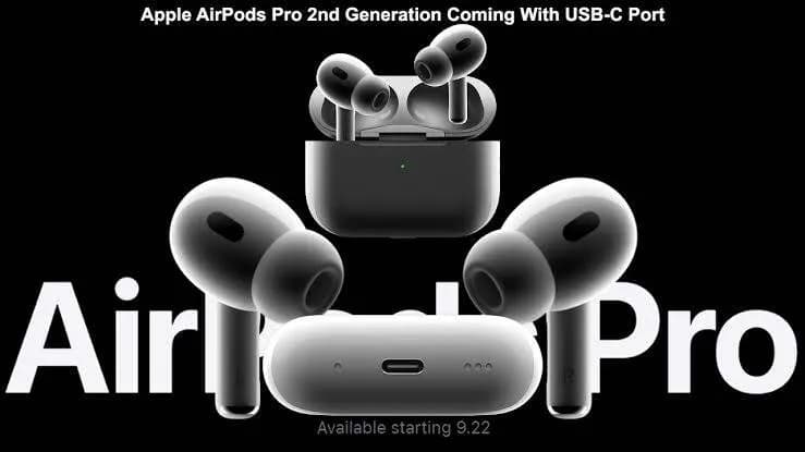 AirPods Pro 2nd Generation – Type-C | Active Noise Cancellation | Wireless Earbuds Accessories — side view