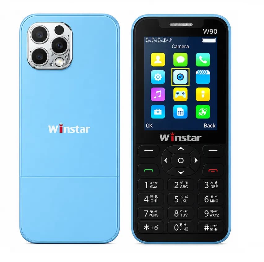 Mobile Phone - Winstar W90 4 SIM Feature Phone with 2000mAh Battery — side view