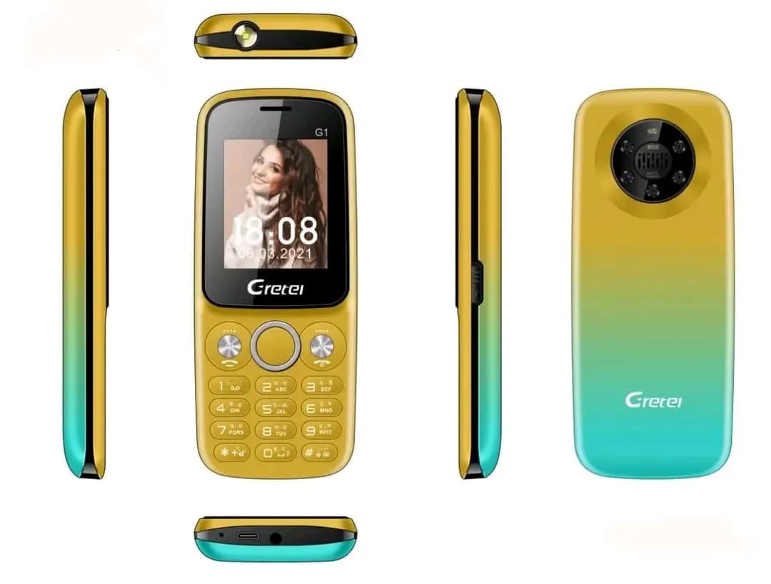 Mobile Phone - Gretel G1 25-BL Feature Phone - Dual SIM Accessories — back view