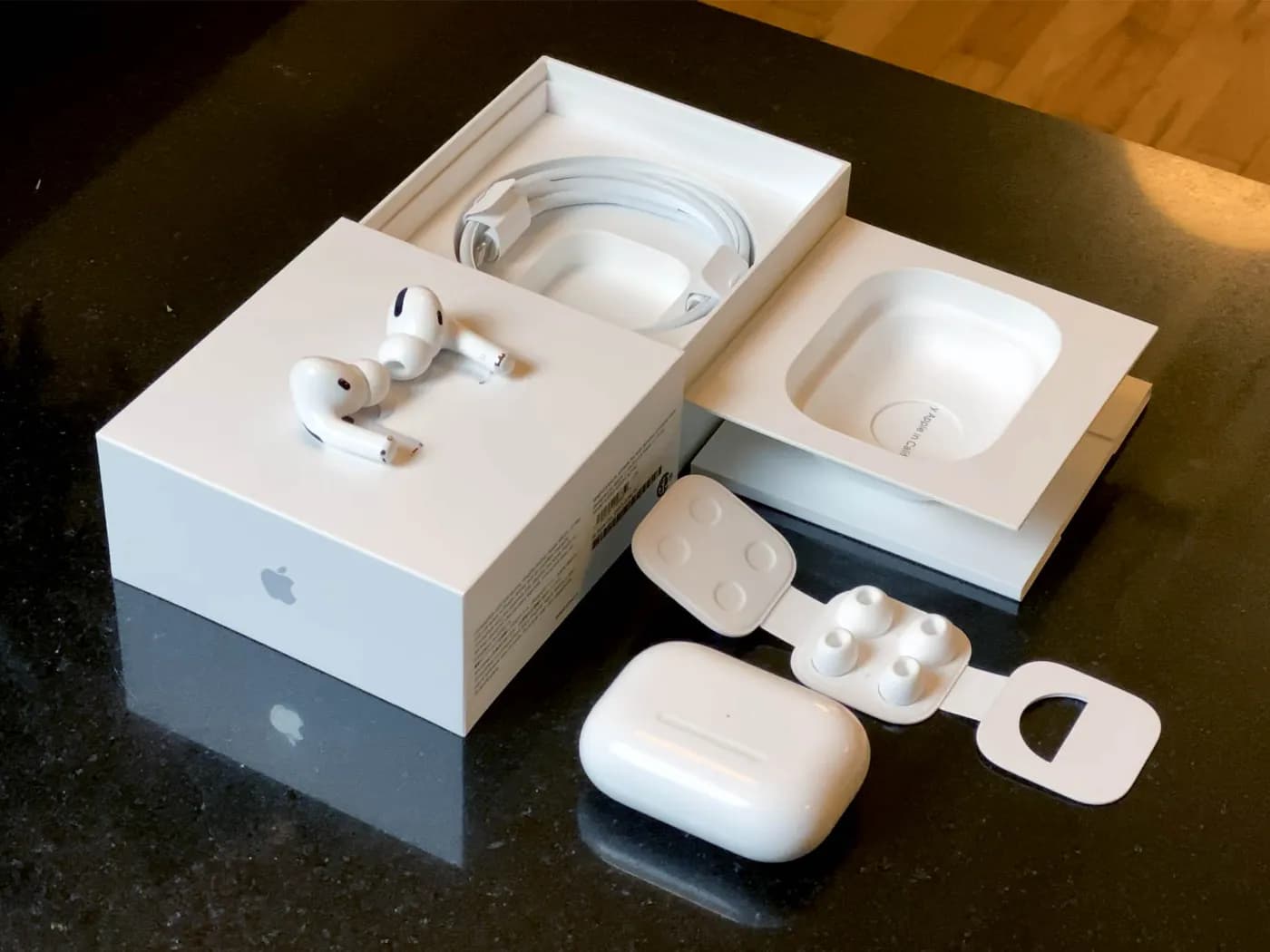 Apple AirPods Pro - Premium super Master copy Quality Wireless Bluetooth Earbuds Accessories — fabric close-up