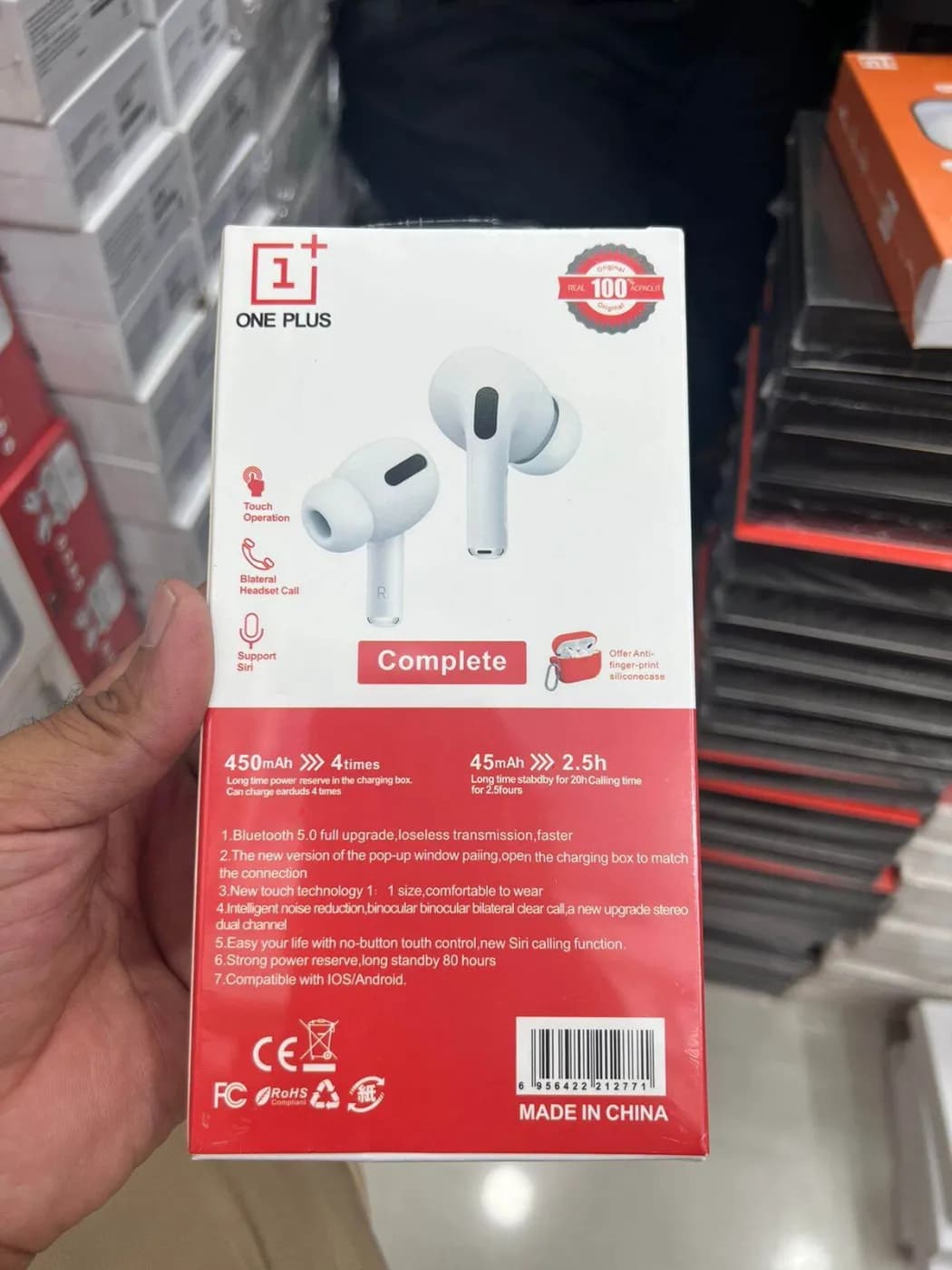 OnePlus Airpods-Pro Wireless Earbuds Accessories — back view