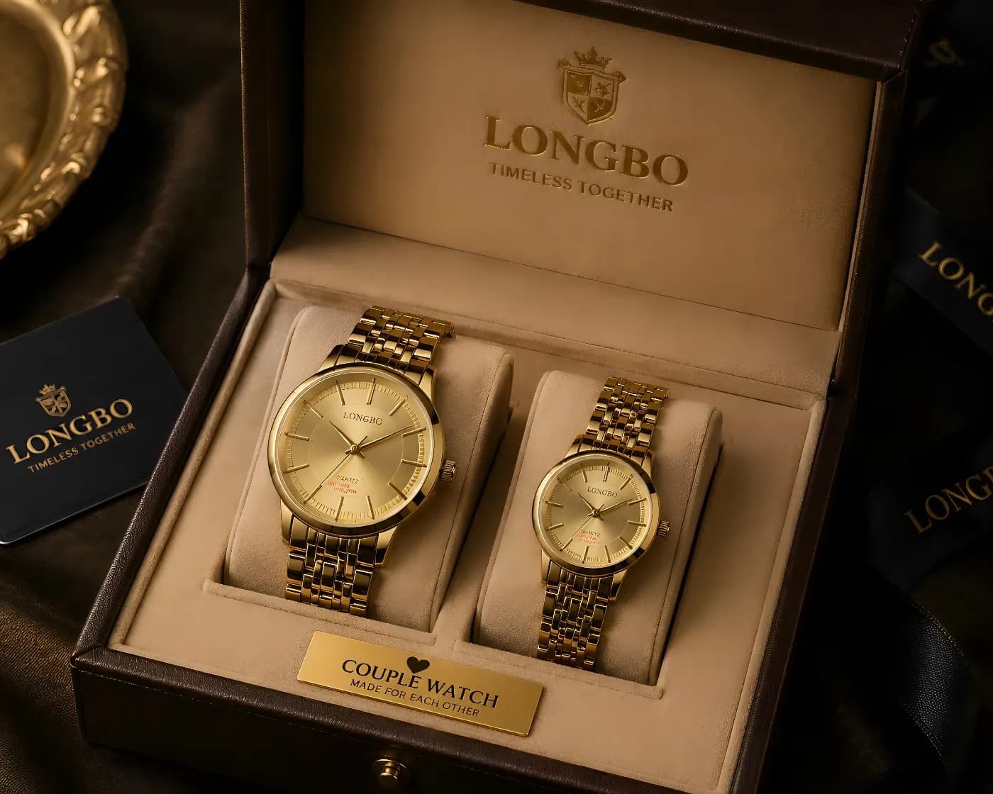 Longbo Couple Watch — back view