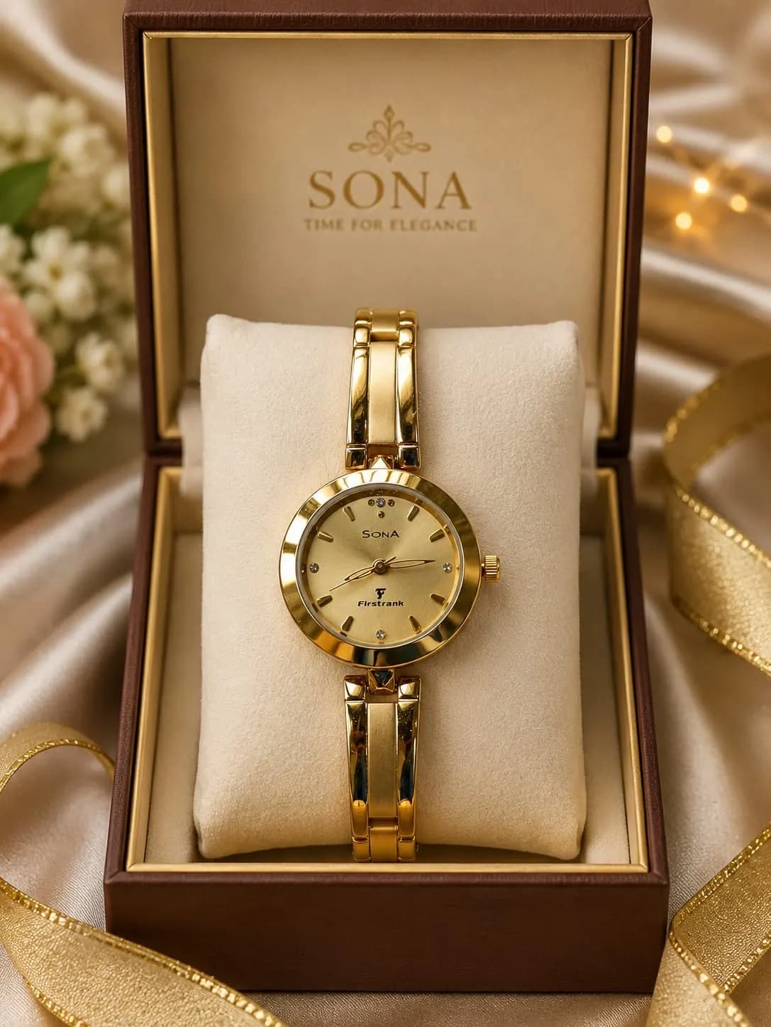 Sona women wacth — fabric close-up