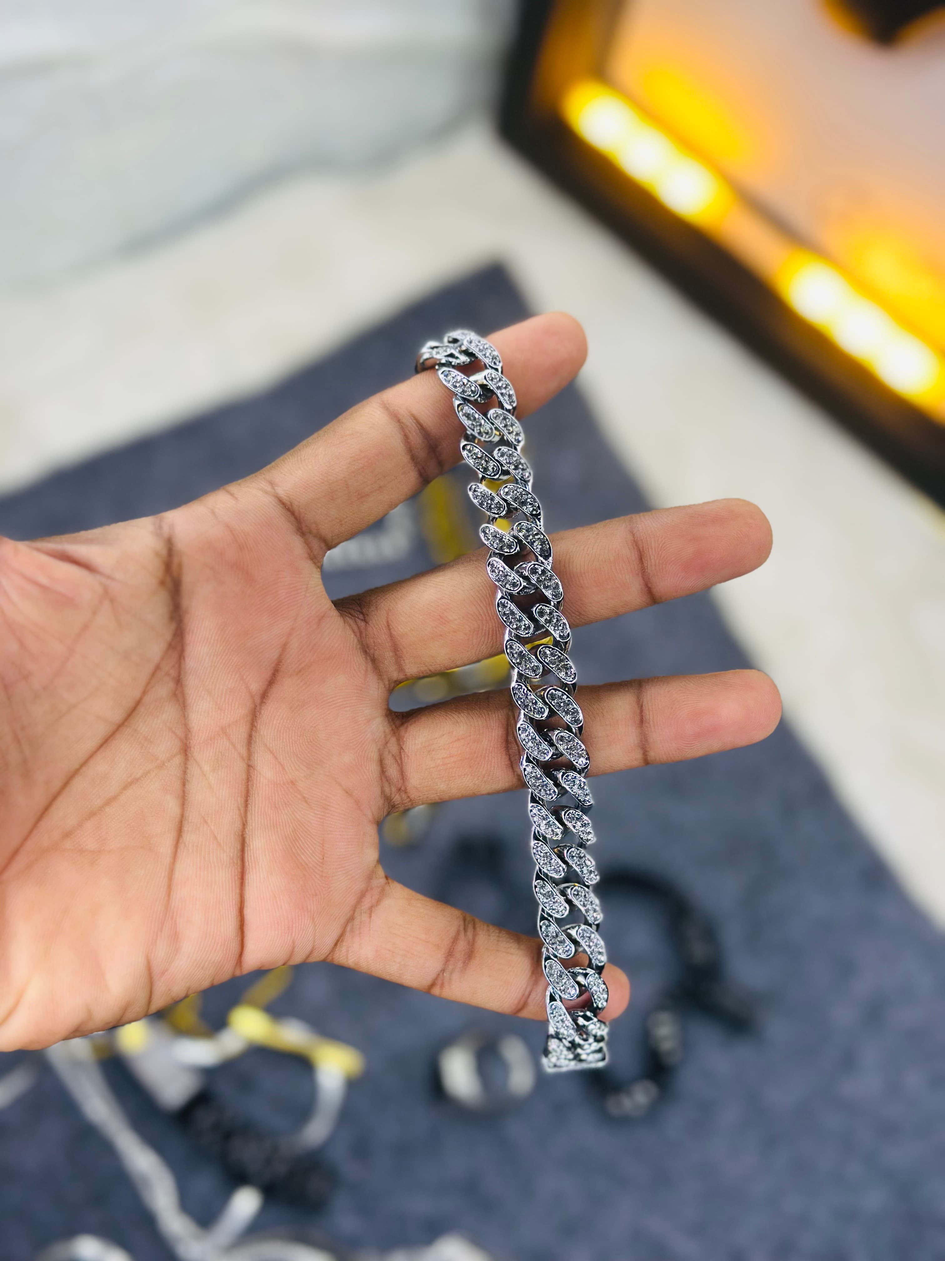 Stone breclet Bracelet — back view