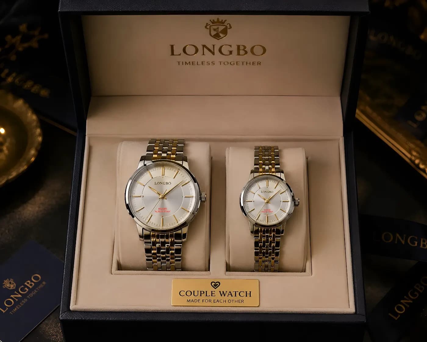 Longbo Couple Watch — detail shot