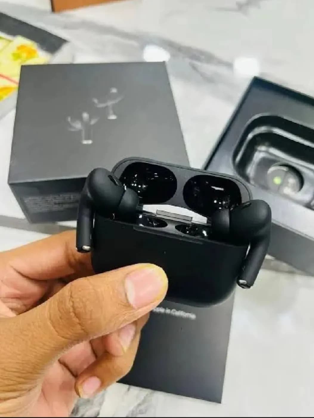AirPods Pro 2nd Generation Black – Type-C | ANC Wireless Earbuds. Mobile — detail shot