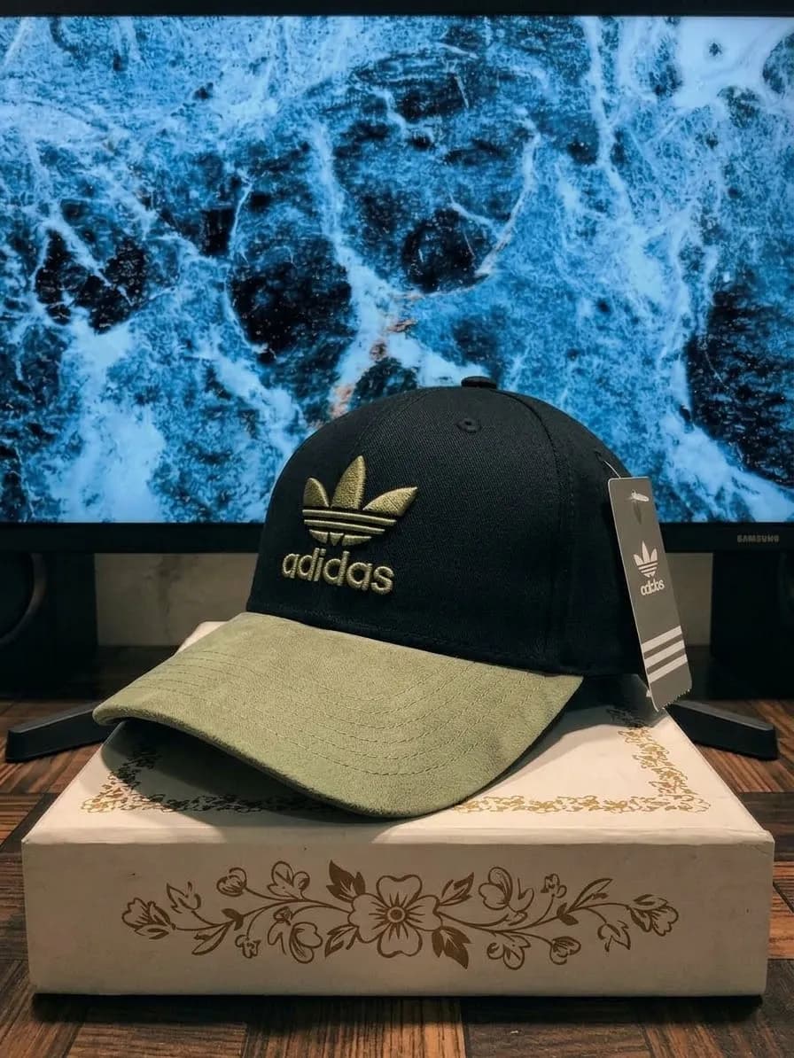 Adidas Originals Black & Olive Trefoil Cap — Savageon Bangladesh