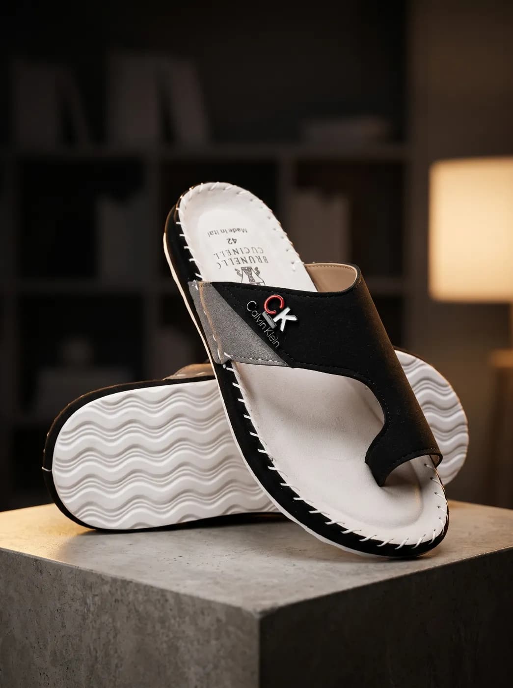 Knockoff "Calvin Klein / Brunello Cucinelli" Fusion Thong Sandal — Savageon Bangladesh