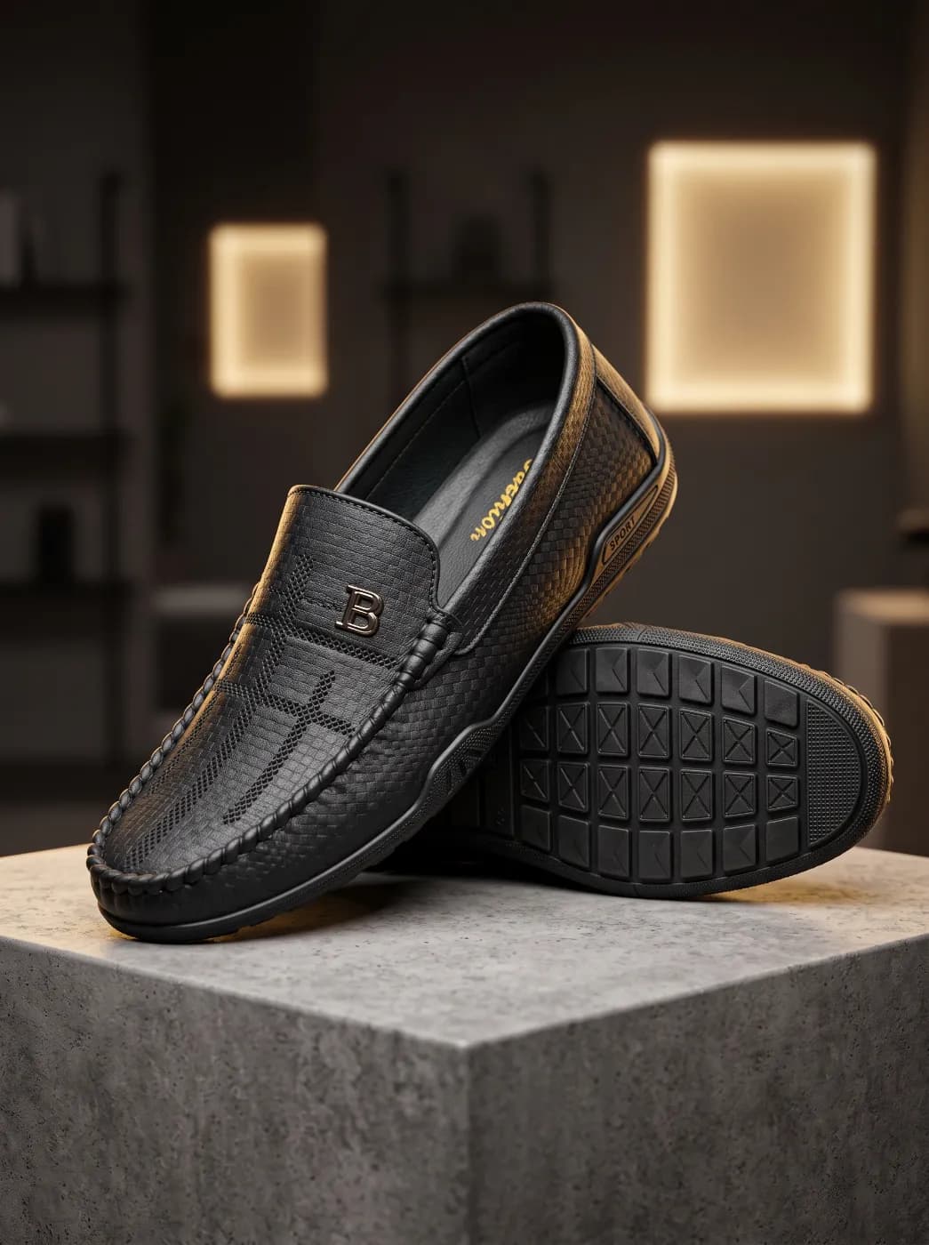 Men’s Premium Casual Loafer – Black — Savageon Bangladesh