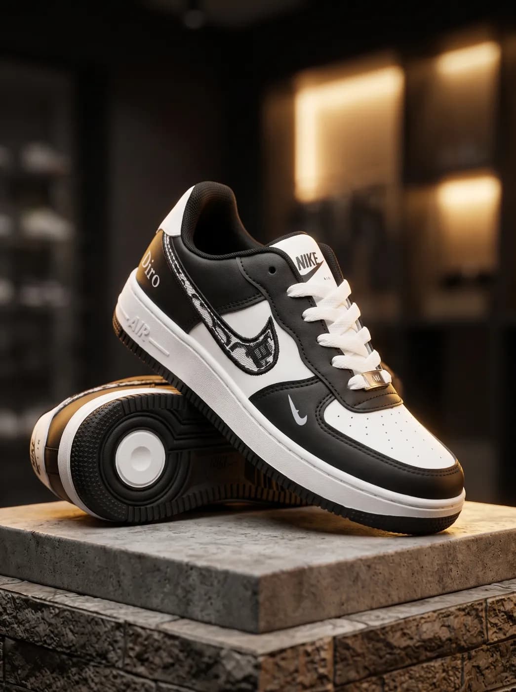 Men's Trending Air Style Black & White Soft,& Comfortable Sneaker Shoes Sneakers — Walk  Avenue Bangladesh