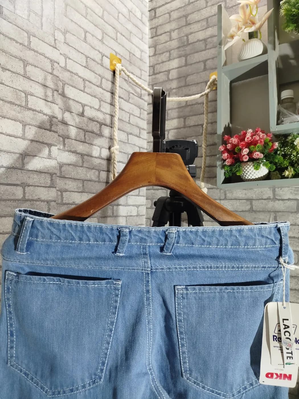💙 NEW ARRIVAL | ADISOM SKY BLUE BAGGY PANT 💙 Jeans — back view