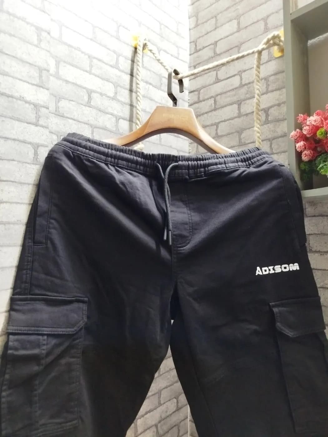 🔥 NEW ARRIVAL | ADISOM SPECIAL BLACK JOGGERS PANT 🔥 Jeans — back view
