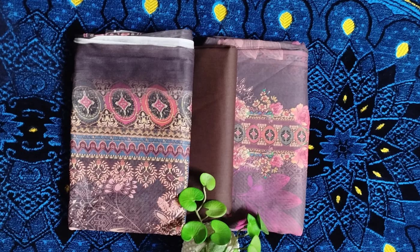 Zam Zam Traditional Elegance unstitched  3-Piece — ADISOM Women — detail shot