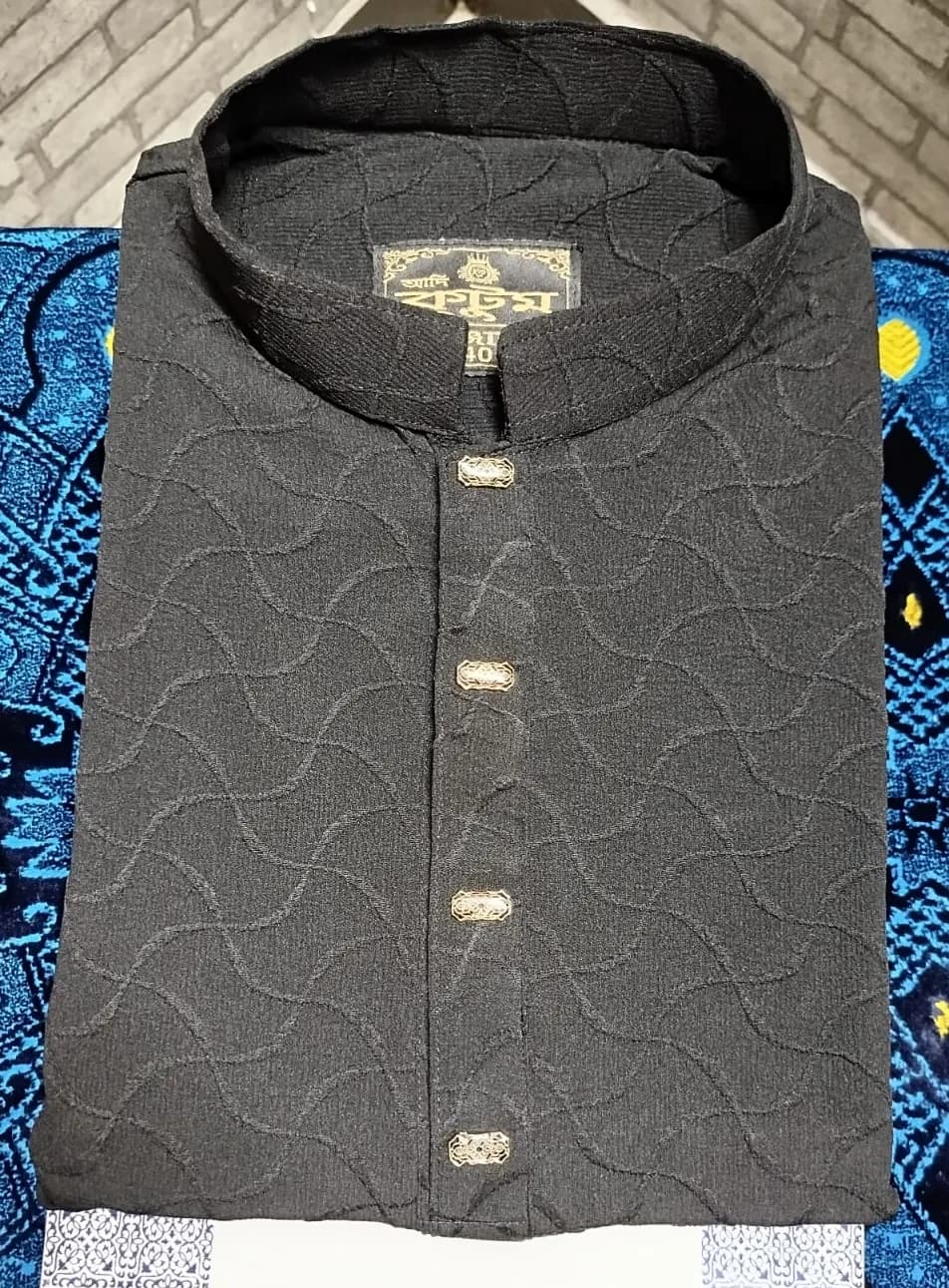 Premium Embroidered Panjabi | Sophisticated Traditional Wear — ADISOM Men — detail shot