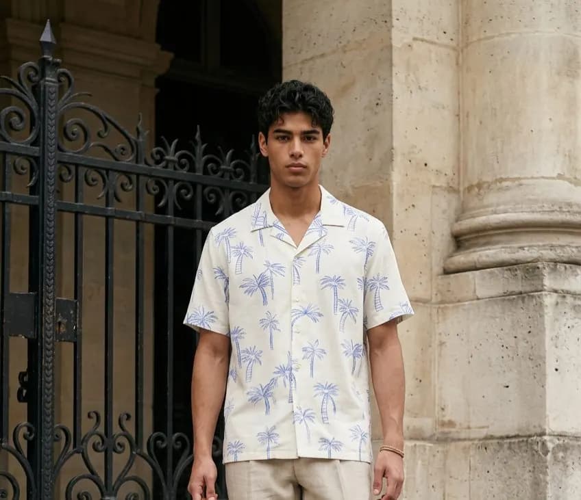 Premium Summer Half Sleeve Shirt — back view