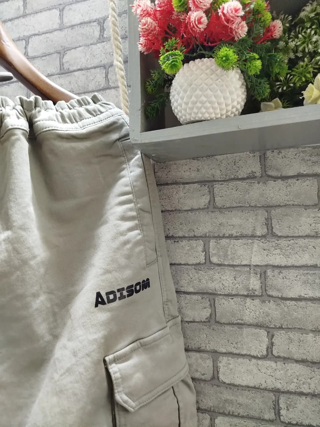 🔥 NEW ARRIVAL | ADISOM SPECIAL OLIVE JOGGERS PANT 🔥 Jeans — detail shot
