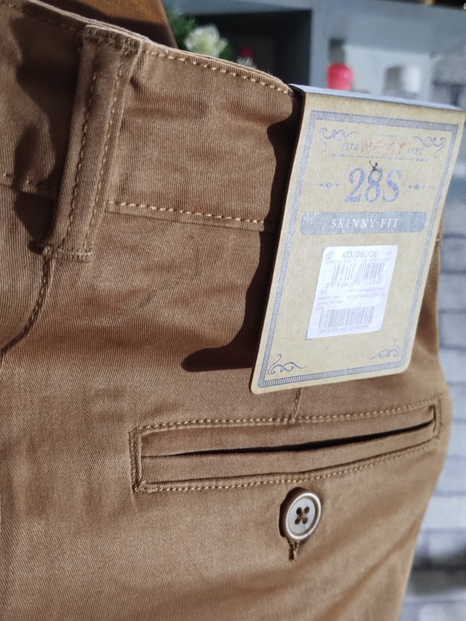 🤎 NEW ARRIVAL | ADISOM SPECIAL DARK BISCUIT GABARDINE PANT 🤎 Jeans — back view