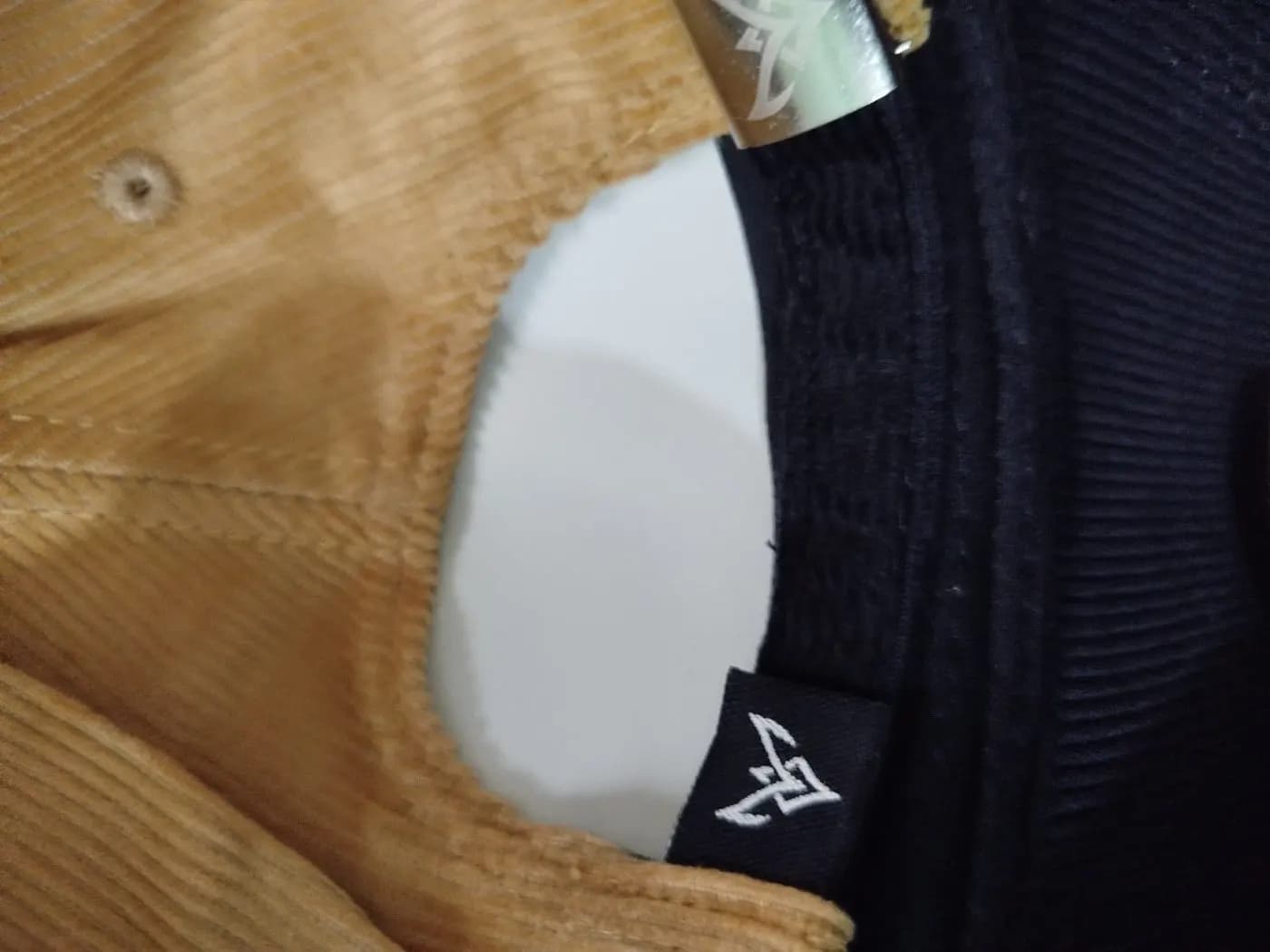 PREMIUM CORDUROY BASEBALL CAP — detail shot